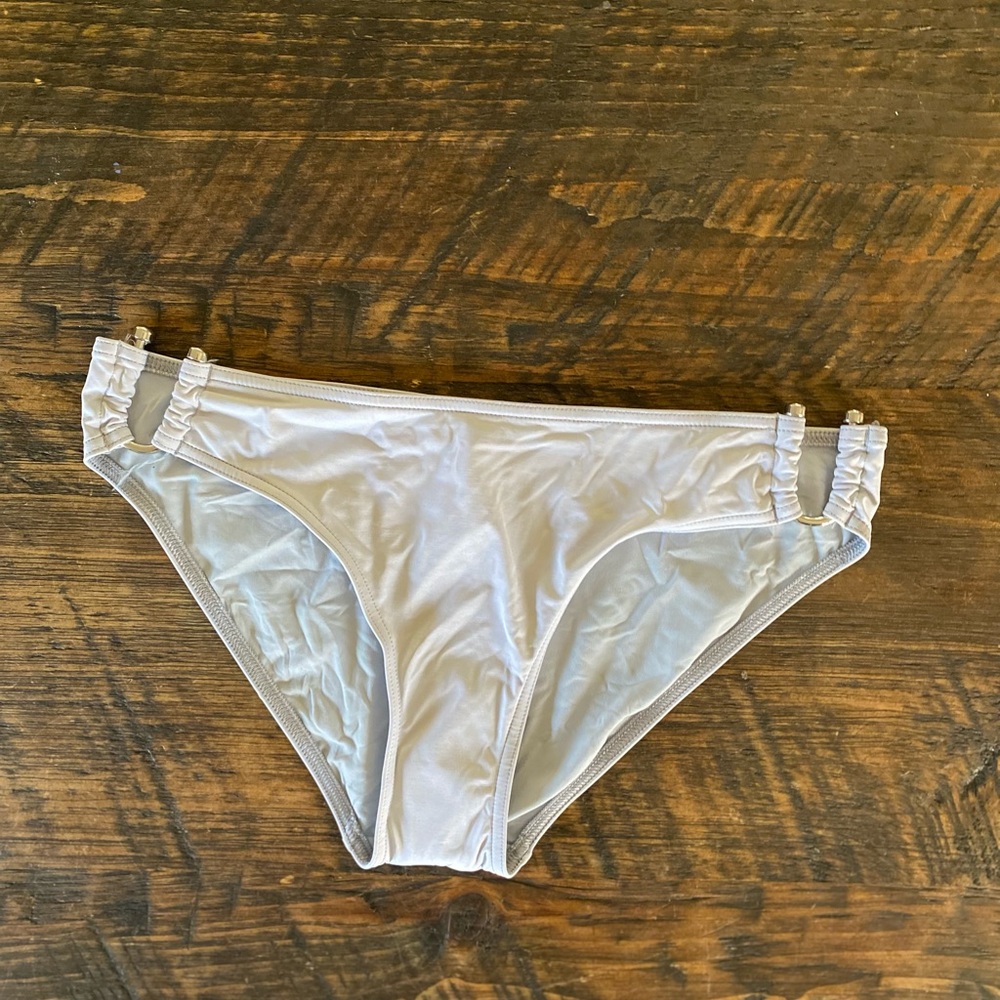 New With Tags NWT Calvin Klein Silver Bikini Bottom